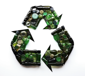 glass recycling symbol image